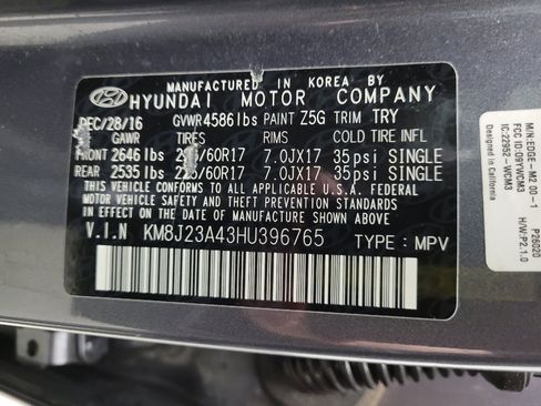 Used 2017 Hyundai Tucson SE w/ Cargo Package FWD image 33
