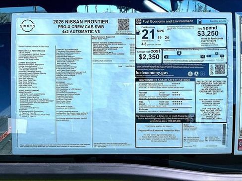 New 2026 Nissan Frontier Pro-X w/ Tow Package image 14