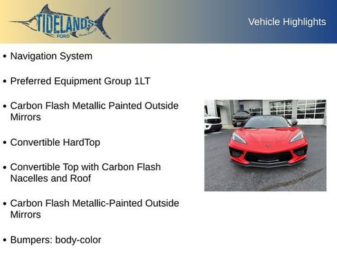 Used 2026 Chevrolet Corvette Stingray Convertible w/ 1LT image 12