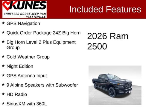 New 2026 RAM 2500 Big Horn image 2