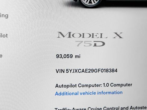 Used 2016 Tesla Model X 75D AWD/4WD image 19
