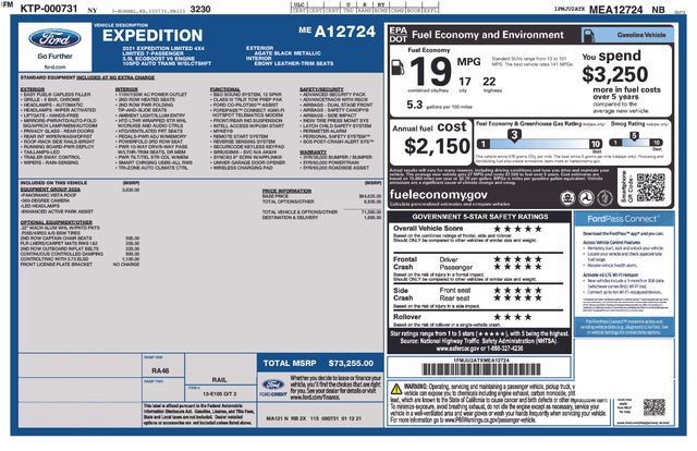 Used 2021 Ford Expedition Limited AWD/4WD image 35