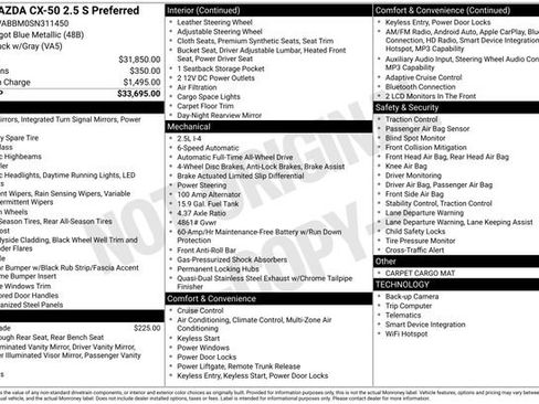 Used 2025 MAZDA CX-50 AWD 2.5 S w/ Preferred Package image 4