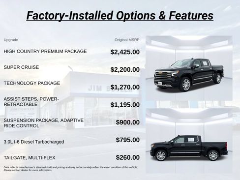 Used 2024 Chevrolet Silverado 1500 High Country w/ High Country Premium Package AWD/4WD image 3