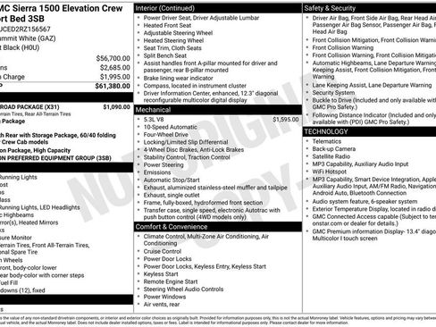 Used 2024 GMC Sierra 1500 Elevation w/ X31 Off-Road Package AWD/4WD image 47