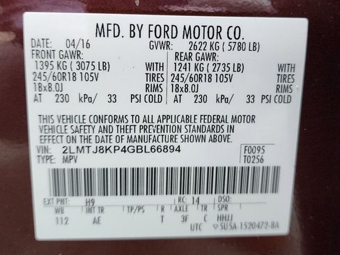 Used 2016 Lincoln MKX Select w/ Select Plus Package image 42