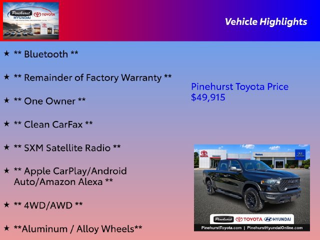 Used 2026 RAM 1500 Rebel w/ Bed Utility Group AWD/4WD image 16
