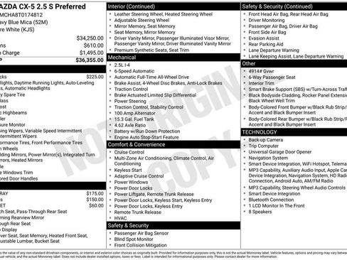 New 2026 MAZDA CX-5 Preferred AWD/4WD image 34