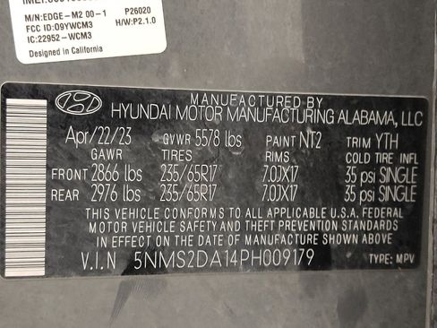 Used 2023 Hyundai Santa Fe Blue AWD/4WD image 33