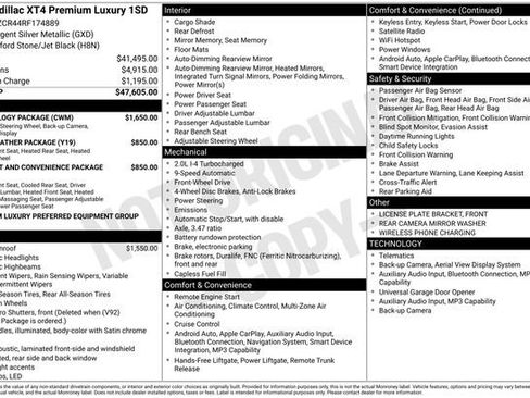 Used 2024 Cadillac XT4 Premium Luxury w/ Technology Package image 7