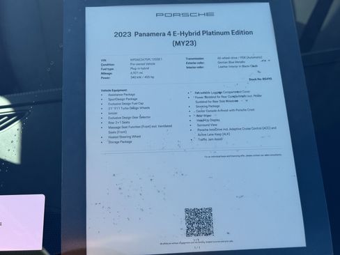 Certified 2023 Porsche Panamera 4 image 11