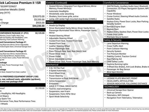 Used 2015 Buick LaCrosse Premium w/ Driver Confidence Package #1 image 3