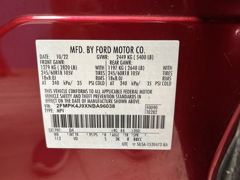 Used 2022 Ford Edge SEL w/ Convenience Package AWD/4WD image 25