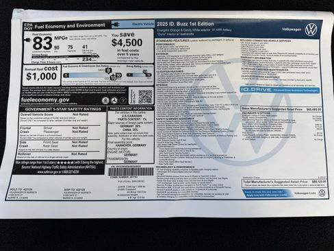 New 2025 Volkswagen ID. Buzz 1st Edition image 3