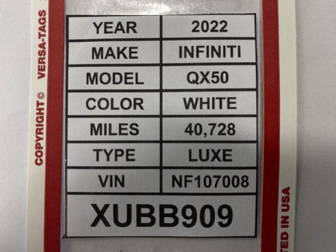 Used 2022 INFINITI QX50 Luxe AWD/4WD image 39