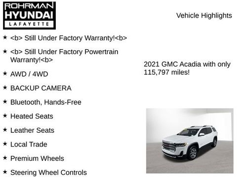 Used 2021 GMC Acadia SLT image 7
