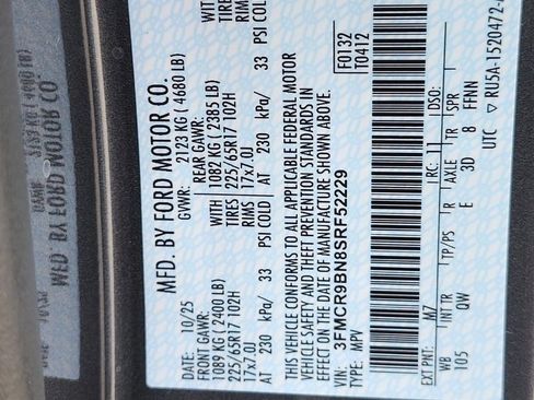 New 2025 Ford Bronco Sport Big Bend w/ Convenience Package AWD/4WD image 33