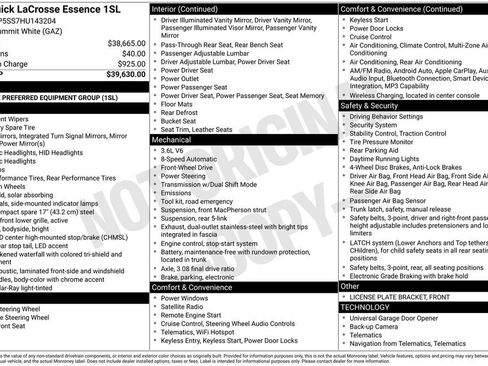 Used 2017 Buick LaCrosse Essence image 5