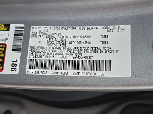 Used 2026 Toyota Tacoma TRD Sport AWD/4WD image 36