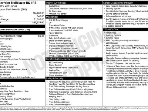 Used 2023 Chevrolet TrailBlazer RS FWD image 2