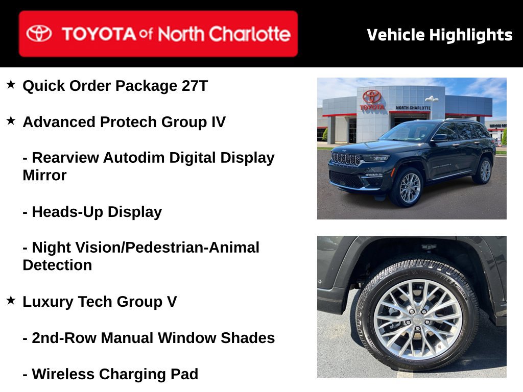 Used 2023 Jeep Grand Cherokee Summit w/ Advanced Protech Group IV AWD/4WD image 4