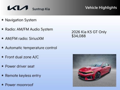 New 2026 Kia K5 GT image 7