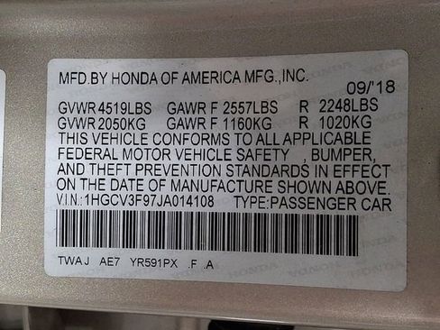 Used 2018 Honda Accord Touring image 29