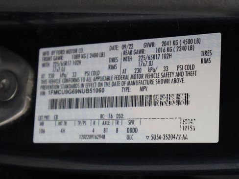 Used 2022 Ford Escape SE w/ Convenience Package AWD/4WD image 53