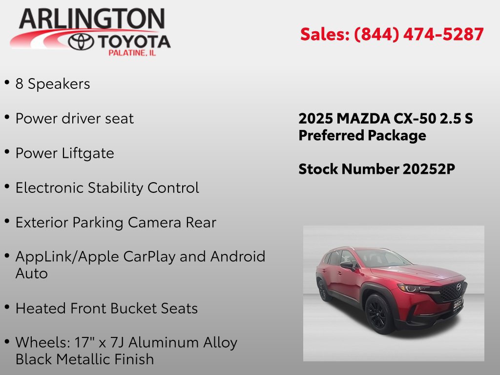 Used 2025 MAZDA CX-50 AWD 2.5 S w/ Preferred Package image 2