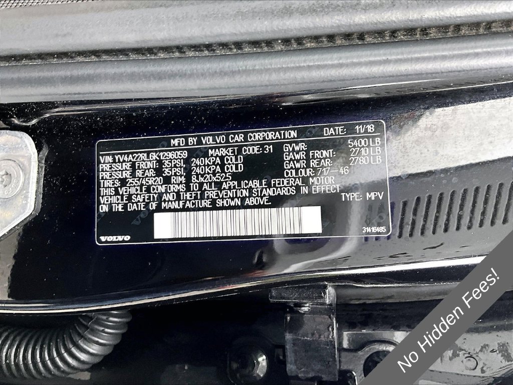 Used 2019 Volvo XC60 T6 Inscription AWD/4WD image 28