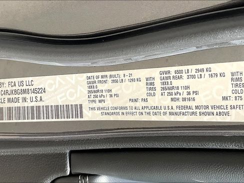 Used 2021 Jeep Grand Cherokee L Limited AWD/4WD image 34