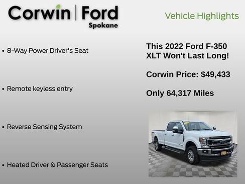Certified 2022 Ford F350 XLT w/ XLT Premium Package image 19