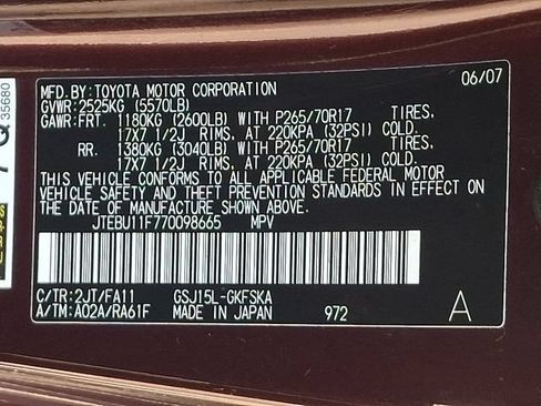 Used 2007 Toyota FJ Cruiser 4WD image 28