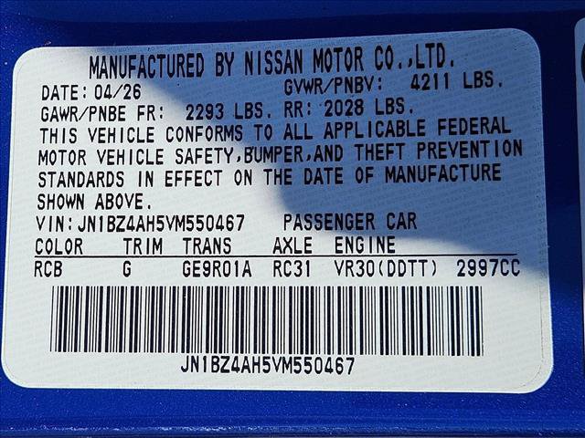New 2027 Nissan Z Performance w/ Essentials Package (Sport) RWD image 17