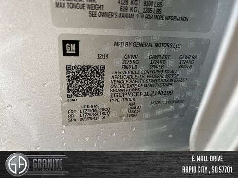 Used 2020 Chevrolet Silverado 1500 Custom Trail Boss w/ Custom Convenience Package AWD/4WD image 24