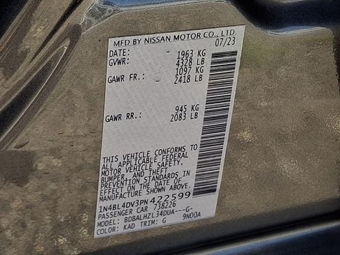 Certified 2023 Nissan Altima 2.5 SV FWD image 26