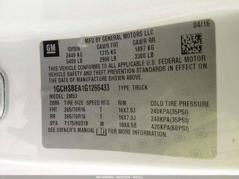 Used 2016 Chevrolet Colorado W/T w/ WT Convenience Package RWD image 9