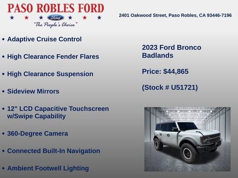 Used 2023 Ford Bronco Badlands AWD/4WD image 15