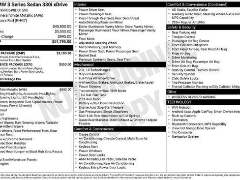 Used 2023 BMW 330i xDrive Sedan w/ M Sport Package AWD/4WD image 37