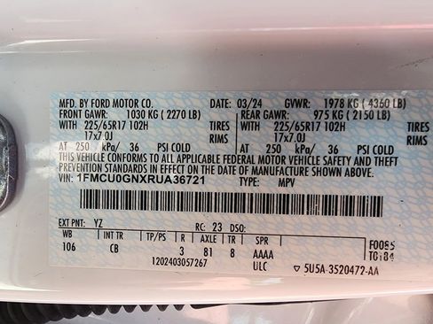 Used 2024 Ford Escape Active image 27