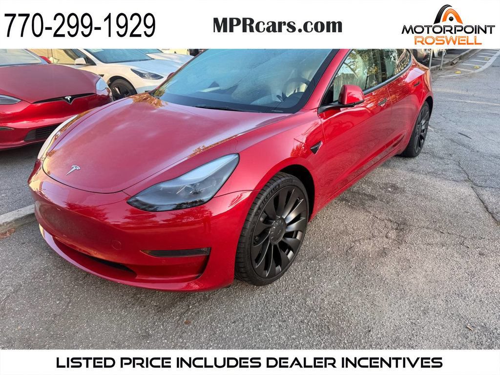 Used 2022 Tesla Model 3 Performance AWD/4WD image 1