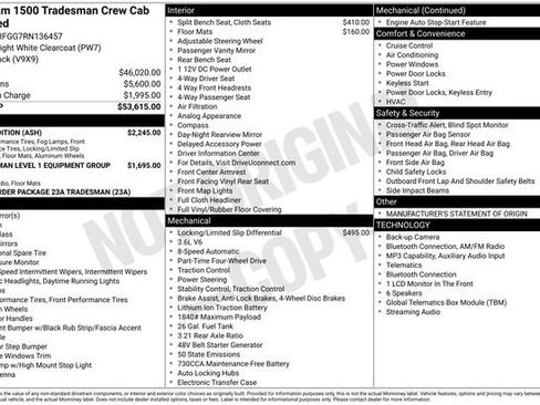 Used 2024 RAM 1500 Tradesman w/ Night Edition AWD/4WD image 34
