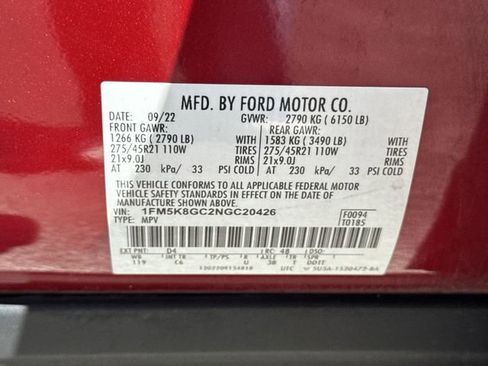 Used 2022 Ford Explorer ST w/ Equipment Group 401A AWD/4WD image 35