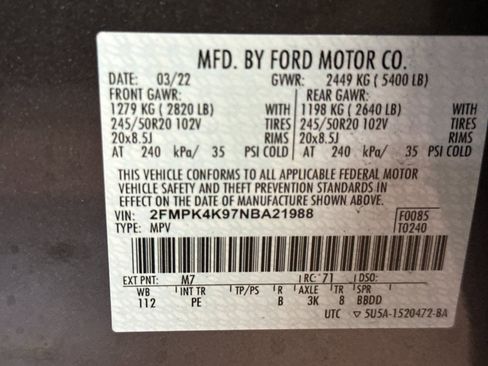 Used 2022 Ford Edge Titanium w/ Equipment Group 301A image 28