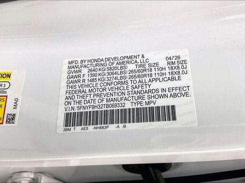 Certified 2026 Honda Passport RTL image 32