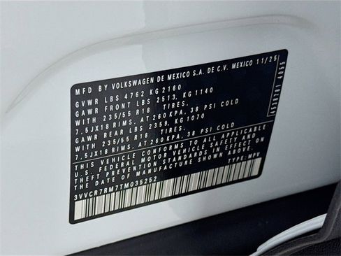 New 2026 Volkswagen Tiguan S image 20