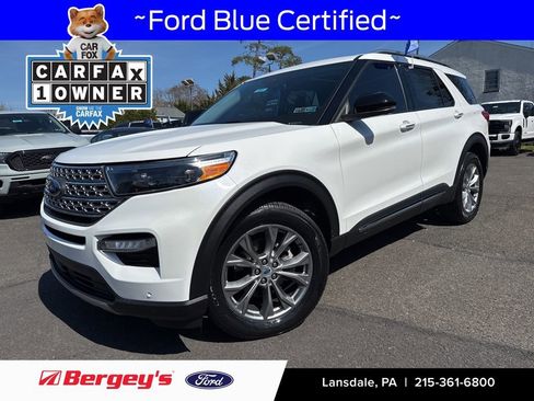 Certified 2022 Ford Explorer Limited w/ Equipment Group 301A AWD/4WD image 1