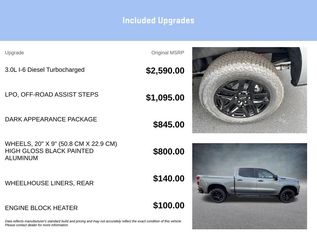 New 2026 Chevrolet Silverado 1500 Custom Trail Boss w/ Dark Appearance Package AWD/4WD image 15