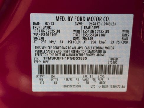 Used 2023 Ford Explorer Limited w/ Limited Technology Package image 35