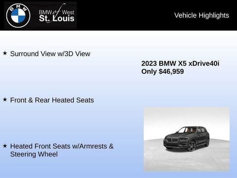 Used 2023 BMW X5 xDrive40i w/ Climate Comfort Package image 86